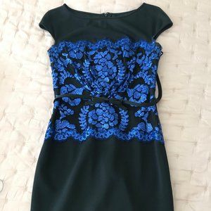 Tadashi Shoji Dress - Black with blue sequence